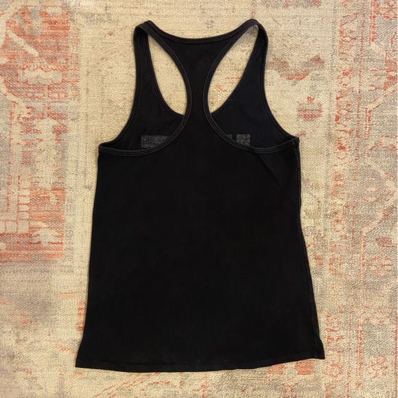 Women’s Nike Dri-Fit Black Racer-Back Tank, “Just Do It” - Picture 2 of 3
